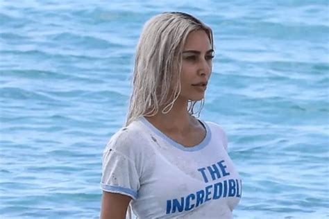 Kim Kardashian Went Swimming In Lingerie Instead Of A Swimsuit Celebrity Insider