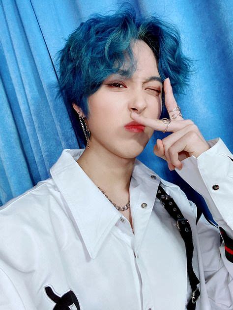 Onewe CyA Korean Pop Idol Blue Hair Hair