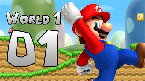 New Super Mario Bros Wii World 1 Part 01 Youtube