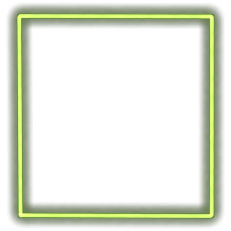 Glowing Neon Square For Your Decoration Neon Light Square Frame