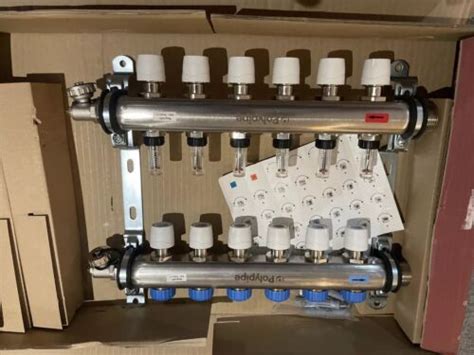 Polypipe Ufh Push Fit Manifold 6 Port 15mm Ss Pb12756 Underfloor