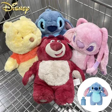 Disney Stitch Angel Lotso Pooh Botella De Mano C Lida De Felpa Botellas