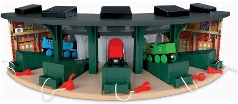 Fisher Price Thomas The Train Wooden Railway Deluxe Roundhouse Baby Shop