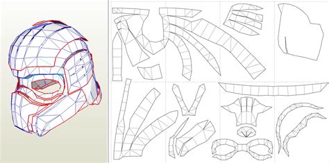 Onyxguard Body Armor Eva Foam Pepakura Templates Etsy Pepakura