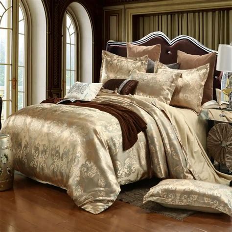 2019 New Jacquard Bedlinen Queen King Size Duvet Cover Set Imitation