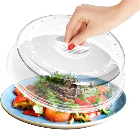 Cloche Micro Onde En Plastique 0 BPA Avec Sortie De Vapeur Couvercle