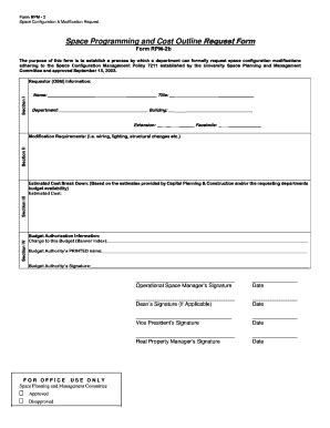 Fillable Online Longwood Rpm B Space Configuration Request Form