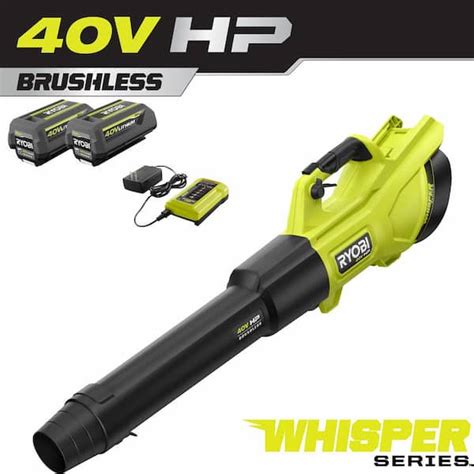 Ryobi V Hp Brushless Whisper Series Mph Cfm Cordless Battery