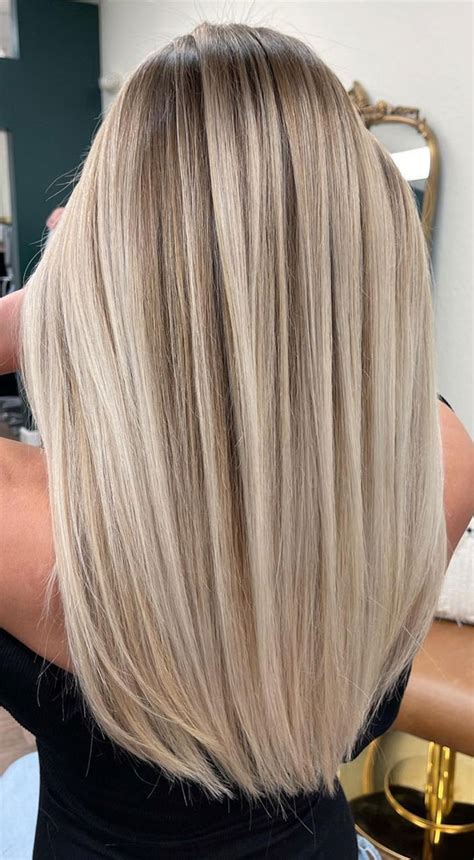 Cute Summer Hair Colours Smoky Root Beige Blonde