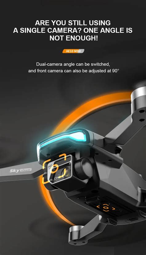 Leeta Drones Ae Mini K Hd Dual Lens With Optical Flow Obstacle