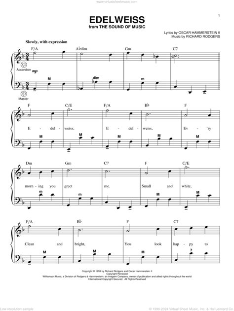 Edelweiss Arr Gary Meisner Sheet Music For Accordion Pdf