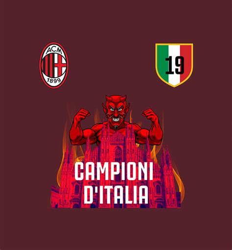 AC Milan Campione DItalia Scudetto Painting By Harris Elliott Fine