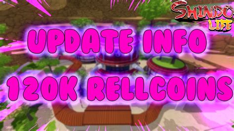 K Rellcoins Upcoming Update Info Shindo Life Youtube