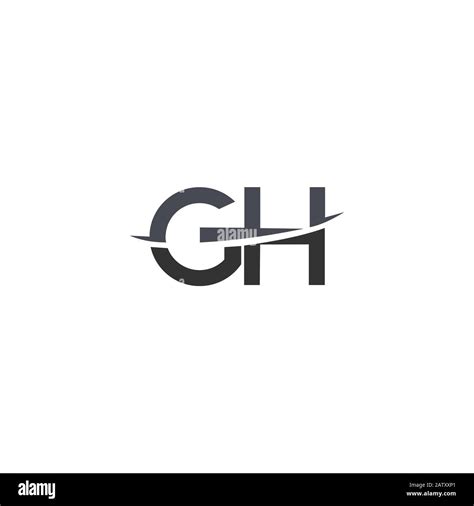 Mod Les De Vecteur De Logo Gh Ou Hg De La Lettre Initiale Image