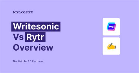 Writesonic Vs Rytr In Depth Features Comparison