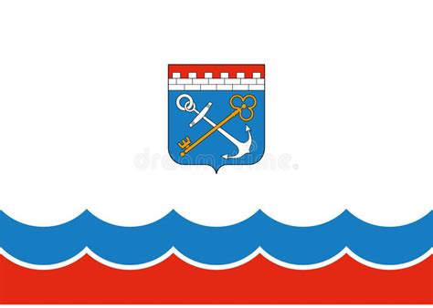 Flag of Leningrad oblast stock illustration. Illustration of model ...