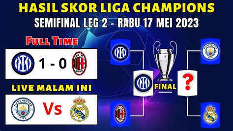 Hasil Liga Champions Tadi Malam Inter Milan Vs Ac Milan Semifinal