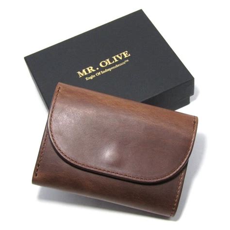 美品 MR OLIVE E O I ミスターオリーブ 三つ折り財布 ME115H ホーウィン クロムエクセル HORWEEN