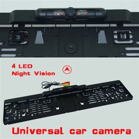 Auto Parktronic Eu Car License Plate Frame Rear View Camera Hd Night