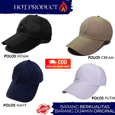 Arf Topi Pria Wanita Unisex Couple Pasangan Topi Polos Hitam Topi Pria