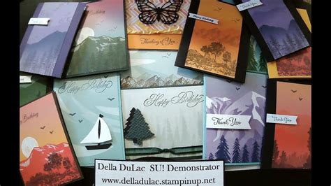 Stampin Up Enjoy The Journey Dsp Cards Youtube Card Making