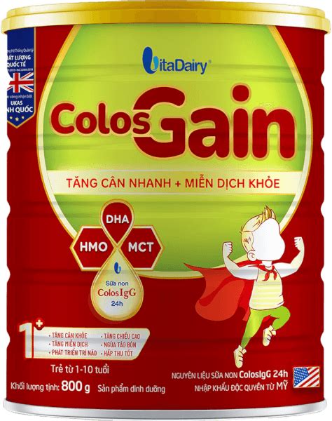 Hướng dẫn cách pha sữa Colos Gain 1 đúng chuẩn