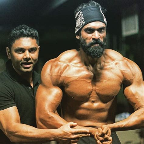 Rana Daggubati Shows His Hard Work Behind Strengthening Bhallala Devas