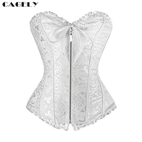 Buy Zzebra White7 Gothic White Steampunk Corsets Bustier Women Bridal