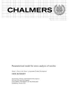 Parameterized Model For Stress Analysis Of Nozzles Parameterized