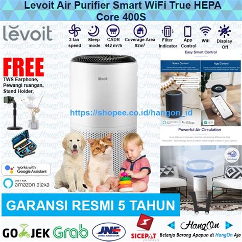 Jual Levoit Core S Smart Wifi Air Purifier True Hepa H Pembersih