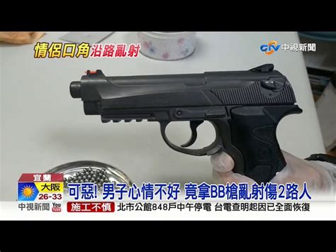 可惡 男子心情不好 竟拿bb槍亂射傷2路人│中視新聞 20190723