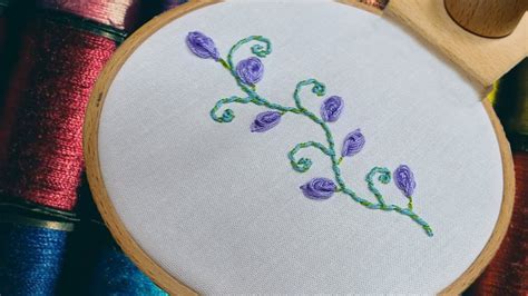 Embroidery Basic Stitch Tutorial Of Oyster Running Whipped Back Stitch