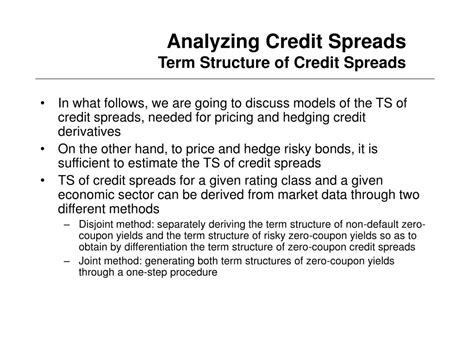 Ppt Chapter 13 Modeling The Credit Spreads Dynamics Powerpoint Presentation Id4316354