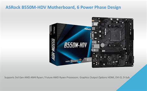 Buy ASRock B550M HDV AMD AM4 Motherboard - Computech Store