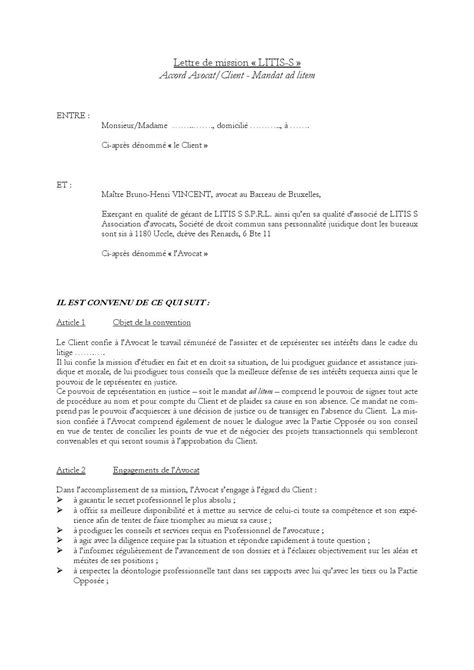 Modele De Lettre Pour De Mission