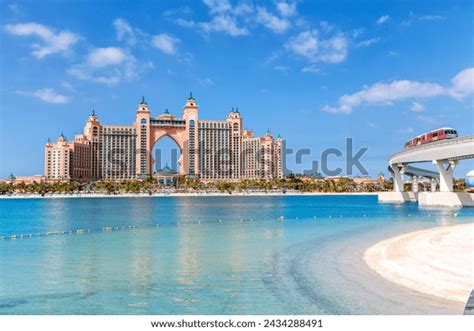 Dubai Atlantis Hotel On Artificial Island Stock Photo 2434288491 ...