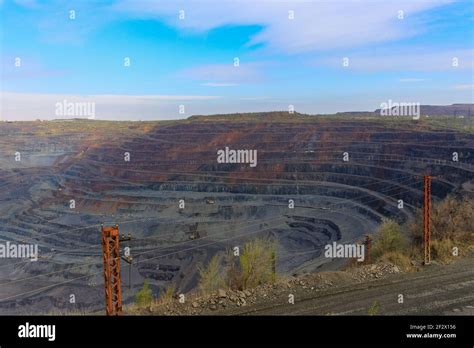 Iron Ore Open Pit Mining Quarry Ukraine Kryvyi Rih Stock Photo Alamy