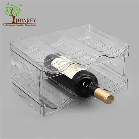 Holder Stand Storage Organizer For Kitchen Plastic Stackable Vertical Wine Bottle Water Bottle