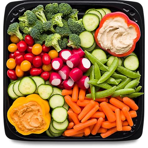 Deli Vegetable And Hummus 16 Inch Tray Serves 20 25 Each Safeway