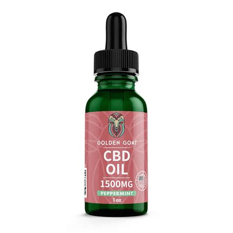 Golden Goat Cbd Hemp Oil 1500mg Peppermint Super Chill