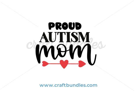 Proud Autism Mom Svg Cut File Craftbundles