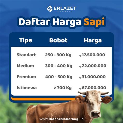 Cek Di Sini Harga Sapi Qurban Terbaru Tahun Aksi Berbagi Sesama