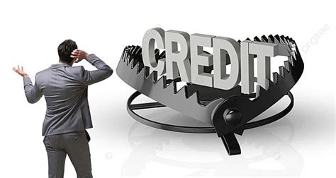 The Businessman Falling Into The Trap Of Loan Credit Businessman ...