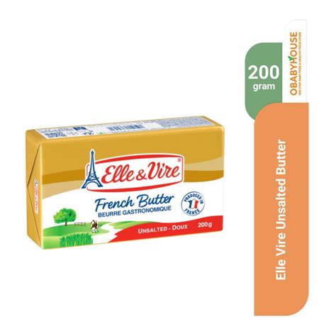 Jual Elle Vire Unsalted Butter 200 Gr Shopee Indonesia