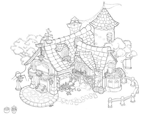 cottage_Sketch by Jiazhu on DeviantArt