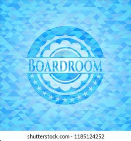 Boardroom Sky Blue Emblem Mosaic Ecological Stock Vector Royalty Free