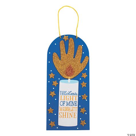 This Little Light Of Mine Handprint Sign Craft Kit Oriental Trading