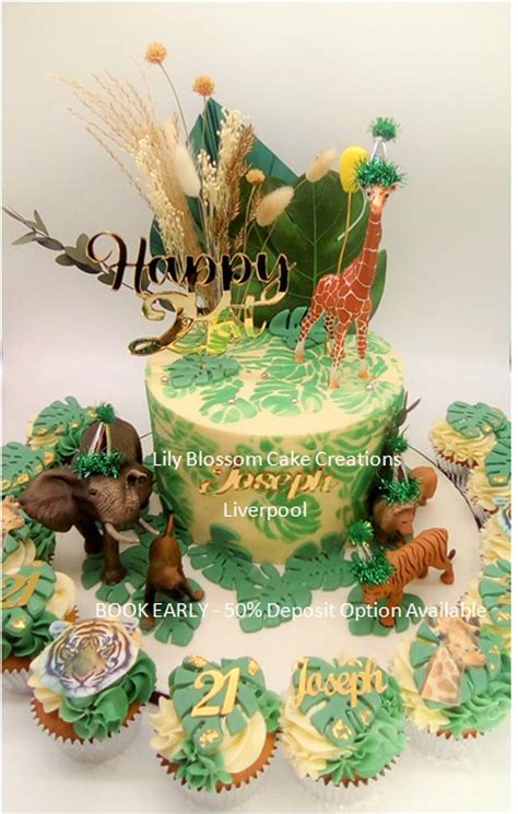 Wild One Safari 21st Cake - Decorated Cake by Lily - CakesDecor