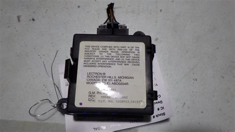 Buick Regal Theft Locking Module Ebay