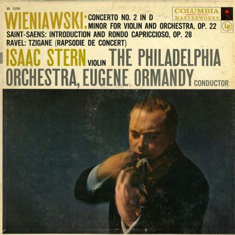 Stern Isaac Ormandy Eugene Wieniawski Violin Concerto No 2 Saint